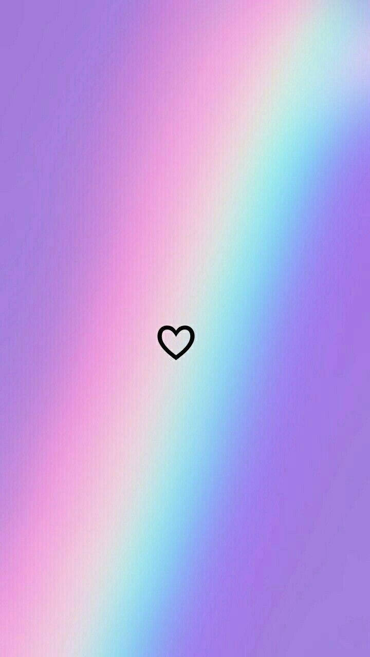 cotton candy heart aesthetic, pastel purples, pinks, HD Phone Wallpaper