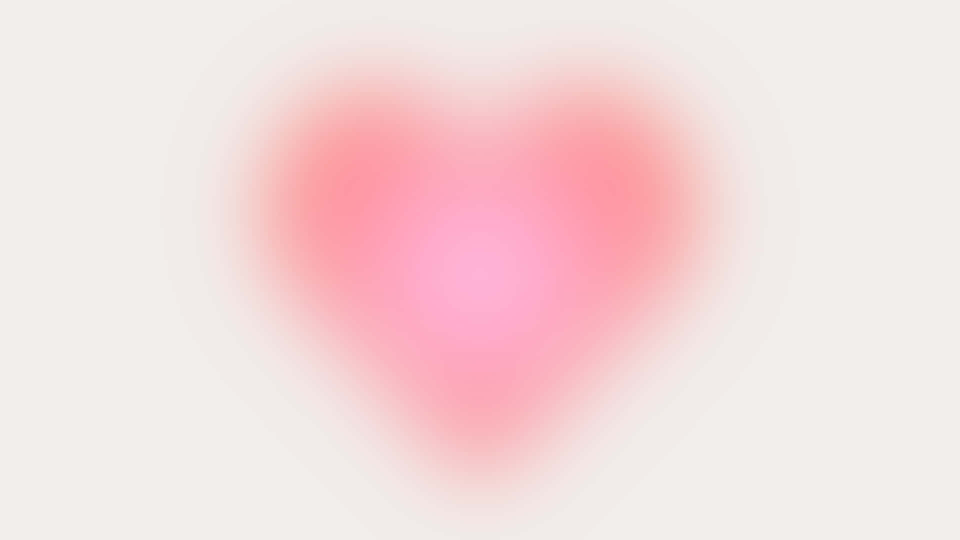 glowing heart shape, gentle pink hues, pale background, Full HD Desktop Wallpaper