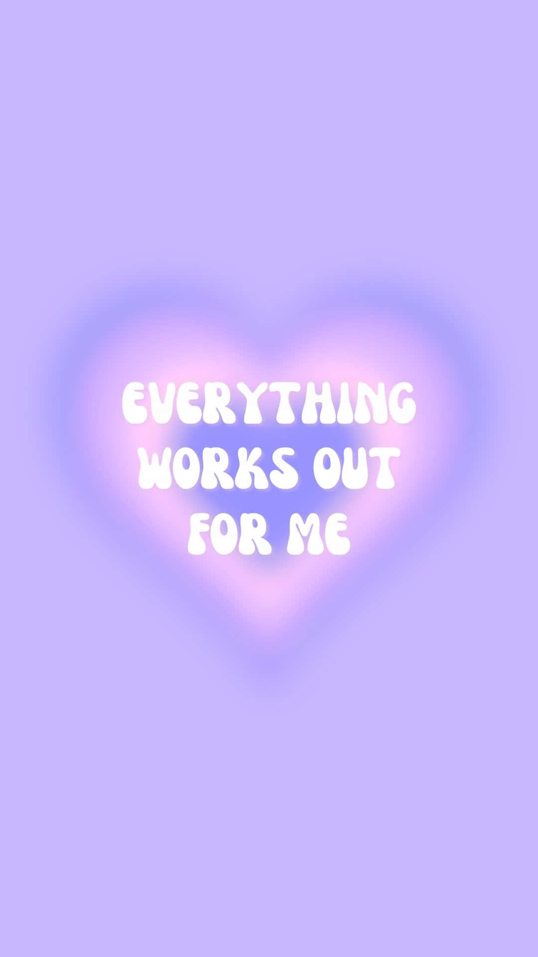 Heart Aura, lavender background, glowing heart, Full HD Phone Wallpaper