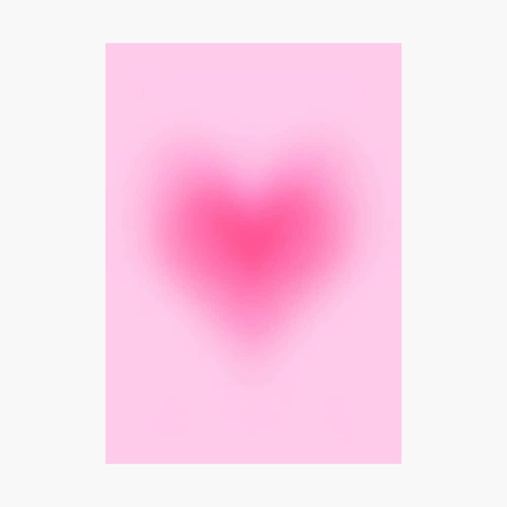 soft pink heart, pale pink background, dreamy romantic glow, SD Desktop Wallpaper