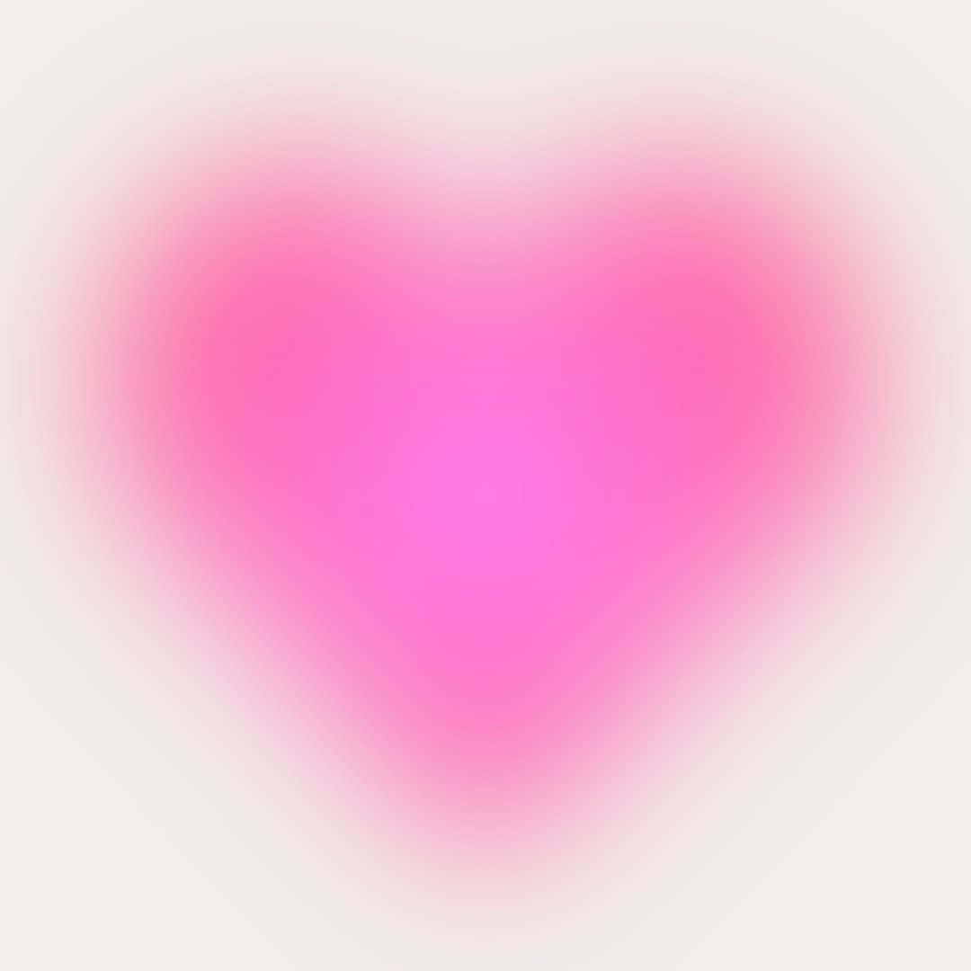 pink heart aura, soft glowing pink heart, pale background, SD Desktop Wallpaper