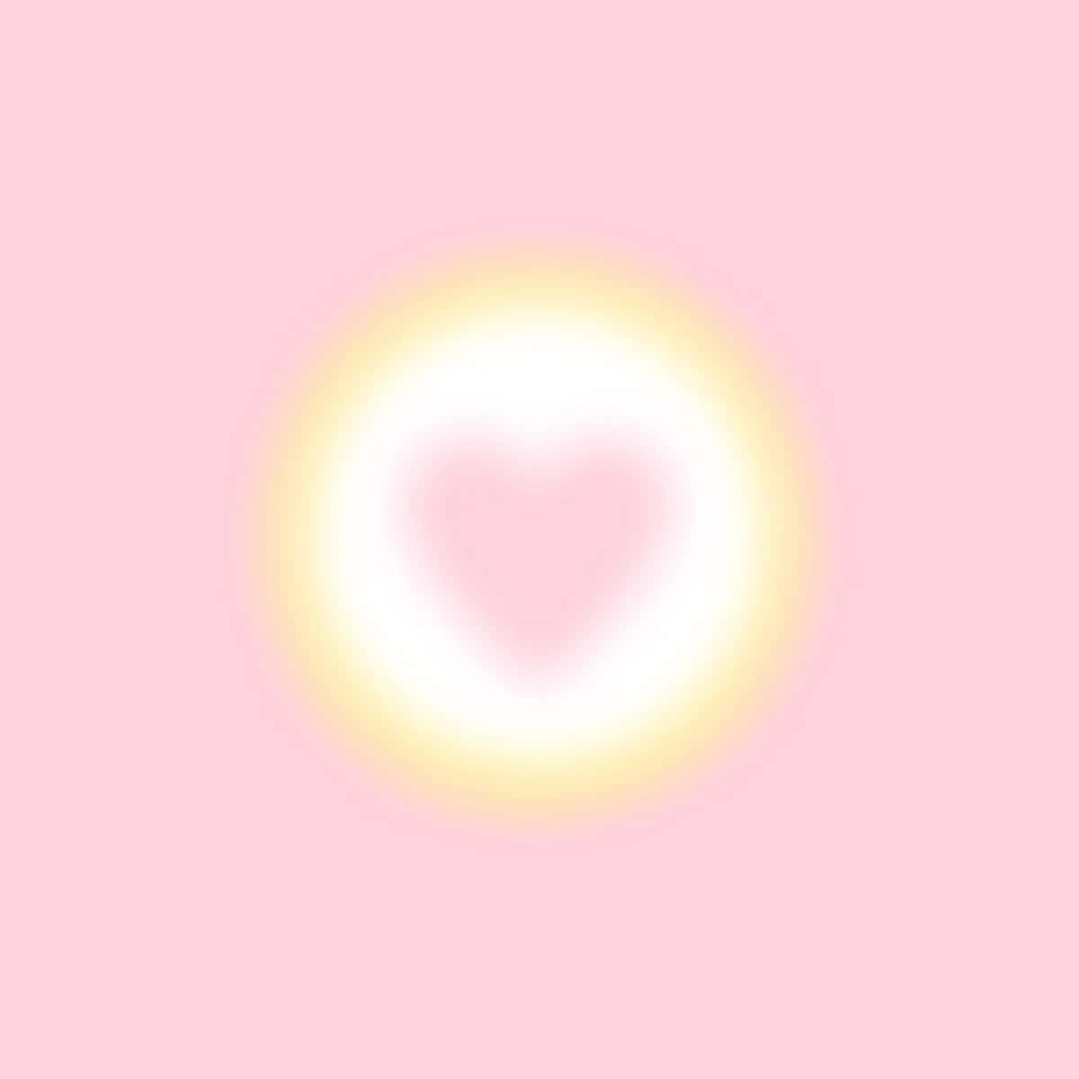 glowing heart, pastel pink background, warm light, SD Desktop Wallpaper