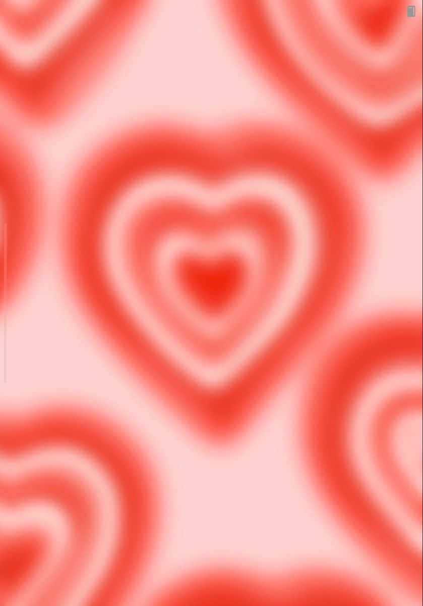 swirling hearts pattern, soft pink, red, SD Phone Wallpaper