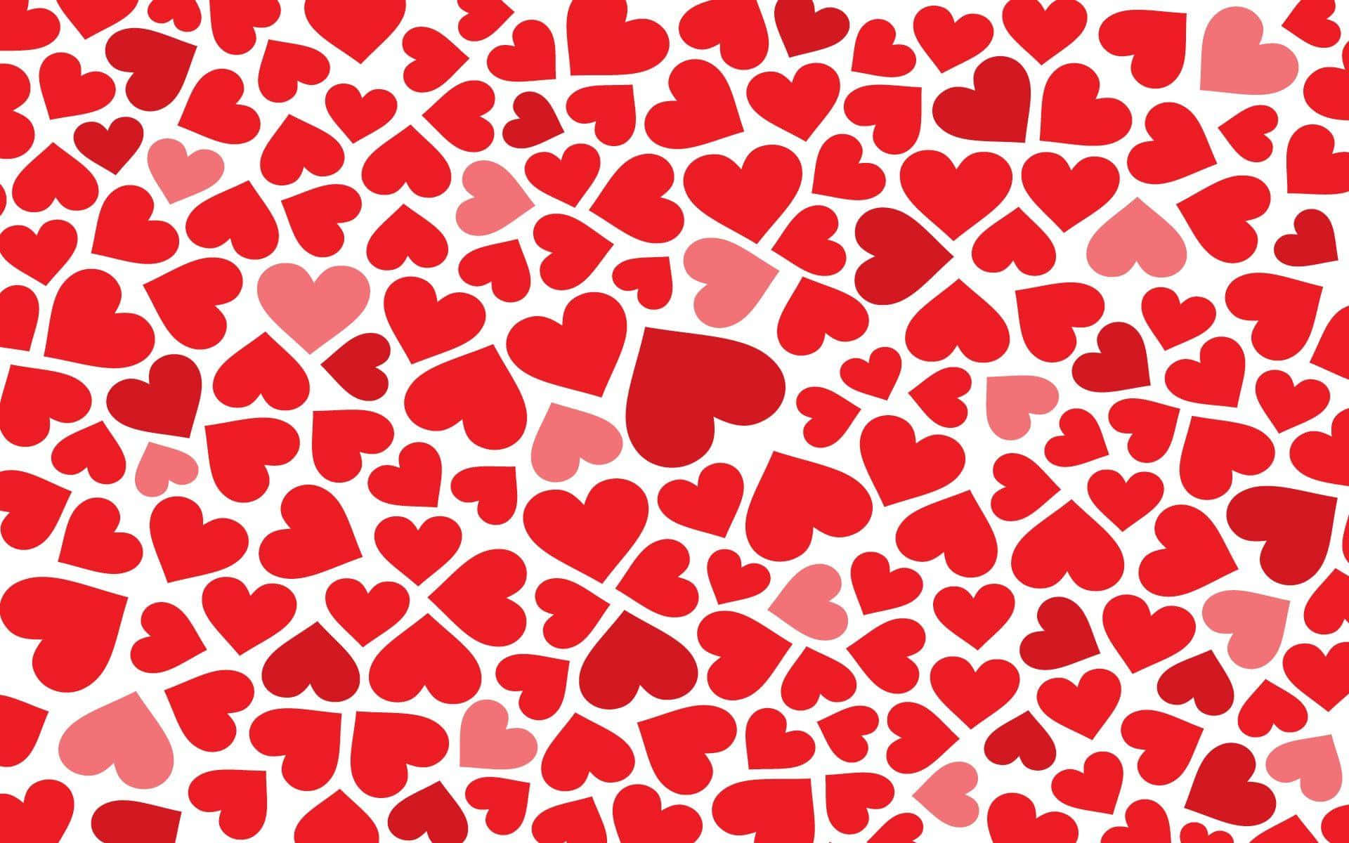 Heart Pattern, red, pink, Full HD Desktop Wallpaper