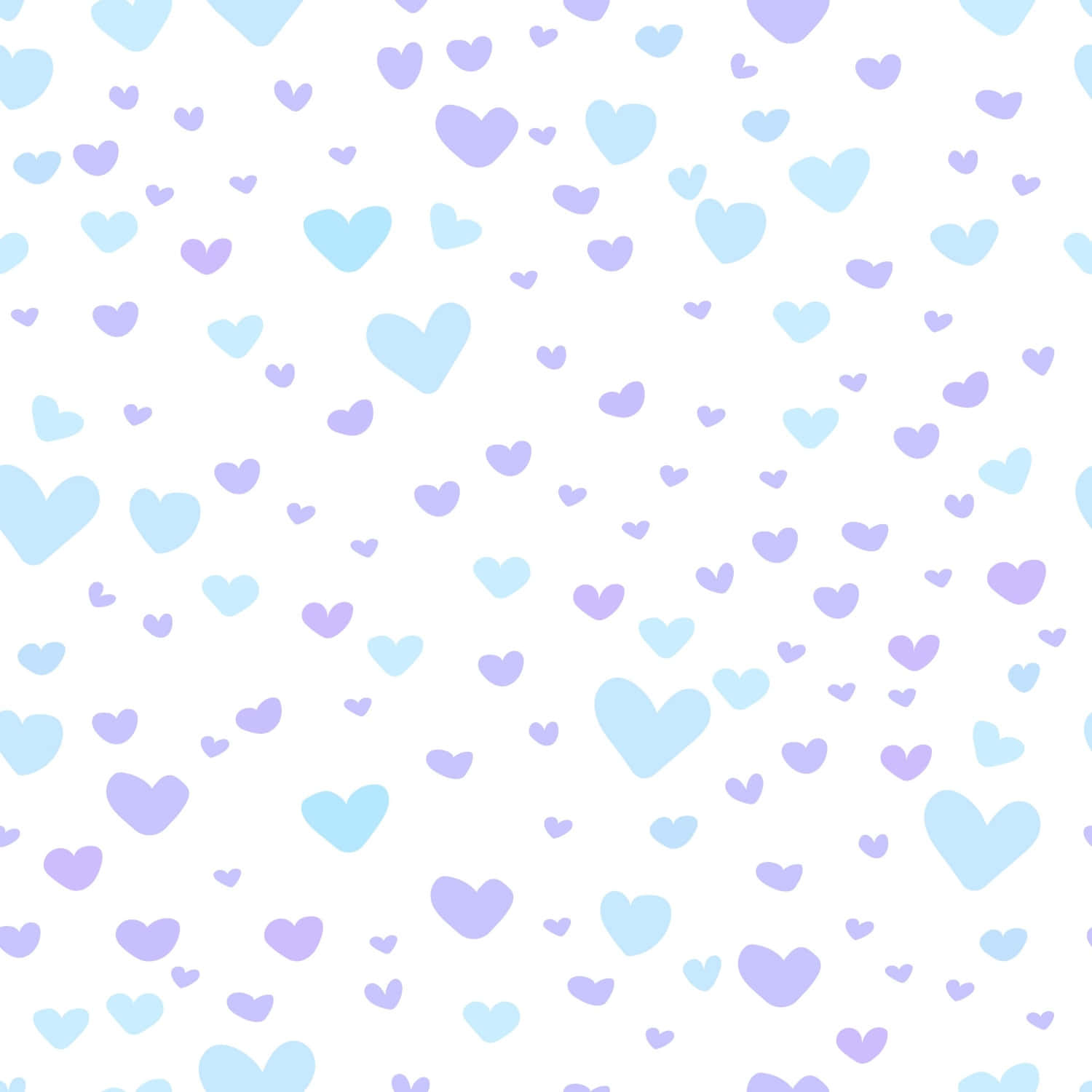 Heart Pattern, pastel blue, lavender, HD Desktop Wallpaper