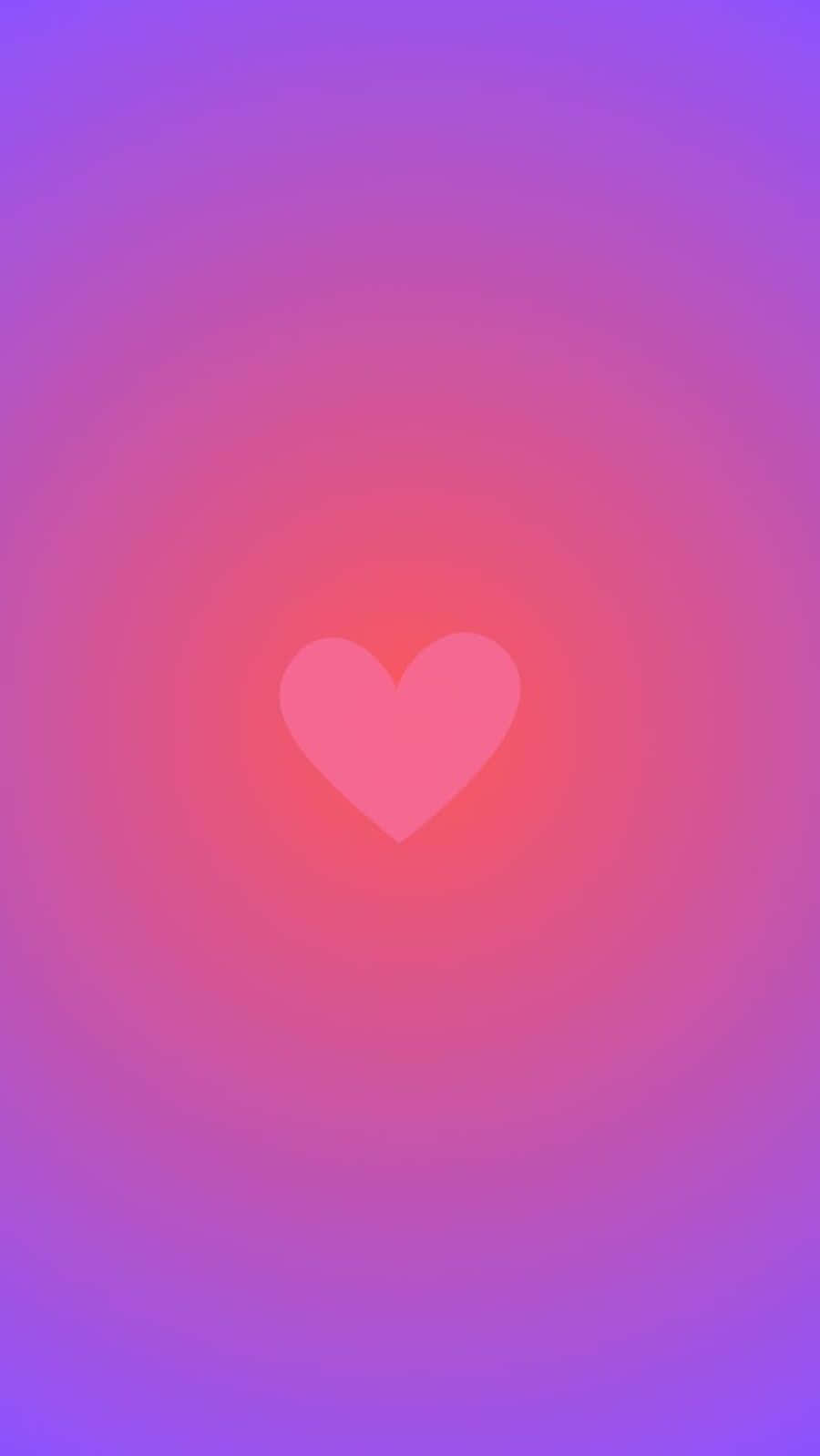 abstract heart, gradient background, purple to pink, HD Phone Wallpaper