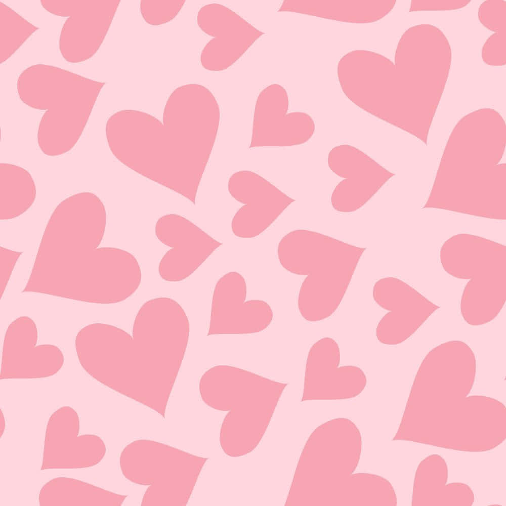 Heart Pattern, soft pink, scattered hearts, SD Desktop Wallpaper