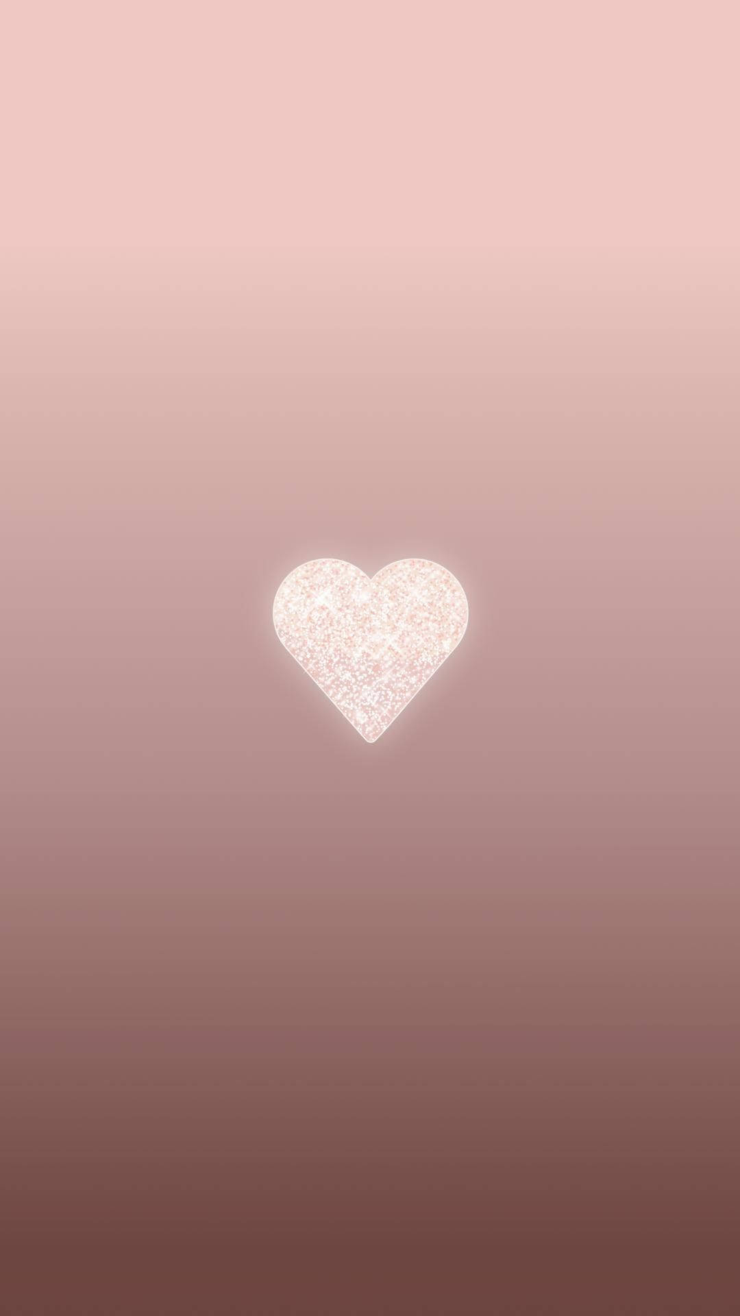 rose gold, iPad, glittery heart, Full HD Phone Wallpaper