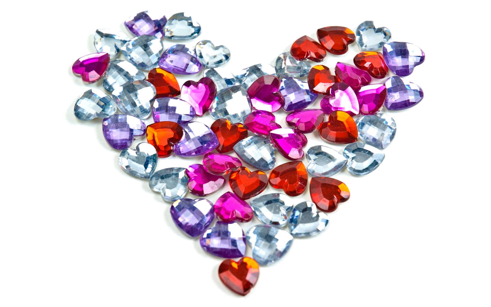 heart cut, red purple, blue, HD Desktop Wallpaper