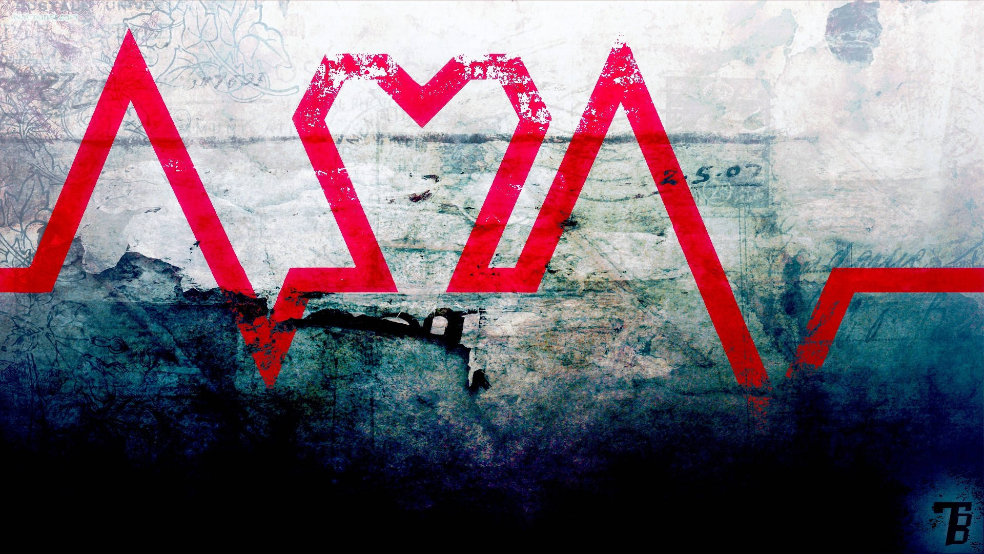 Heartbeat, red, heart shape, Full HD Desktop Wallpaper