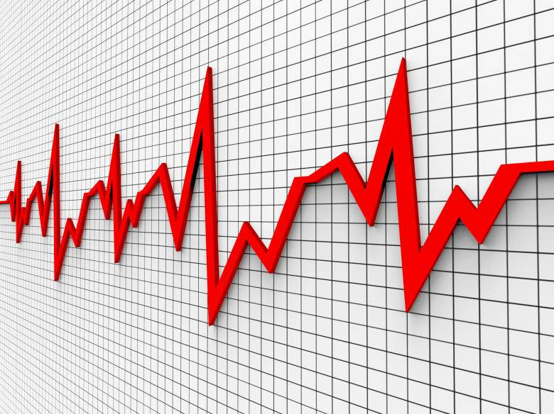 Heartbeat, red, 3d-rendered, SD Desktop Wallpaper