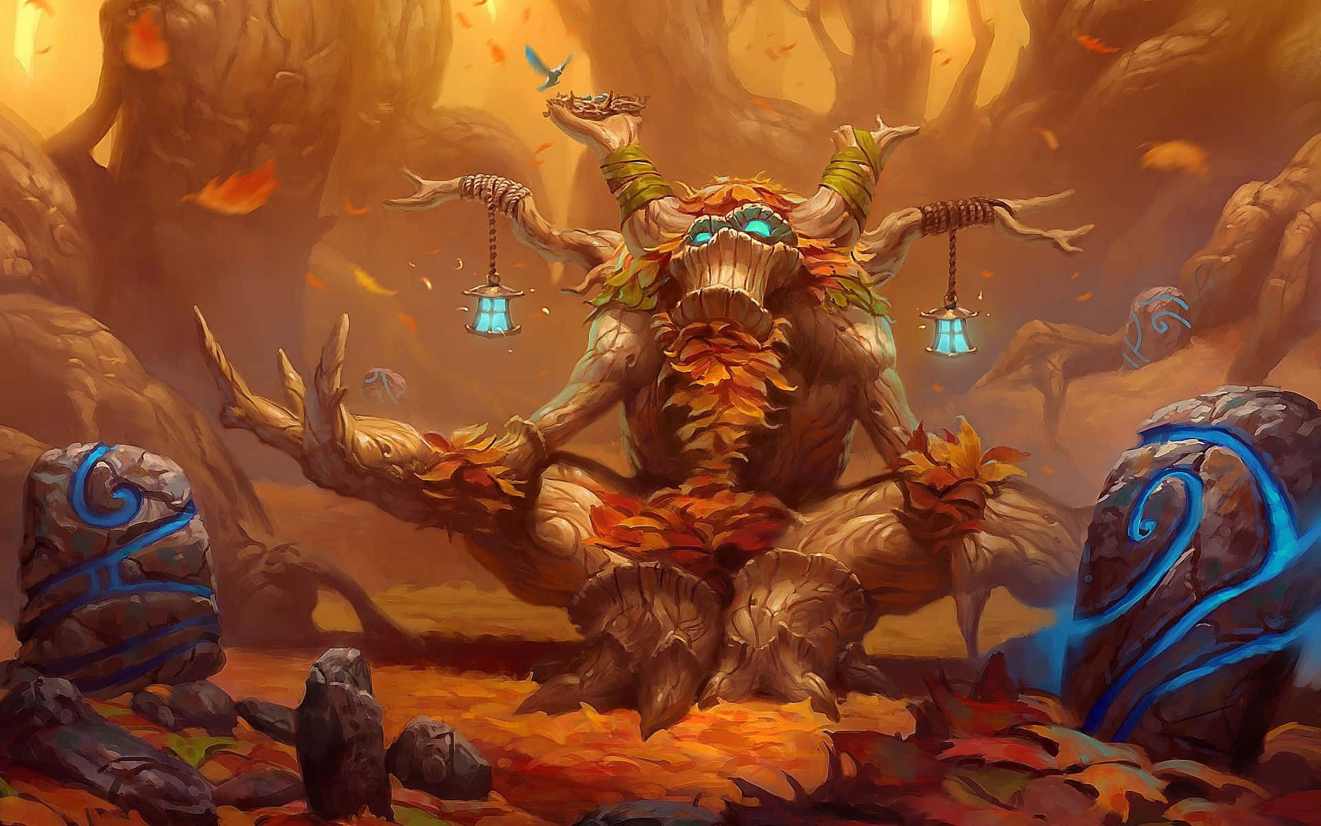 Hearthstone, desktop, tree spirit, Full HD Desktop Wallpaper