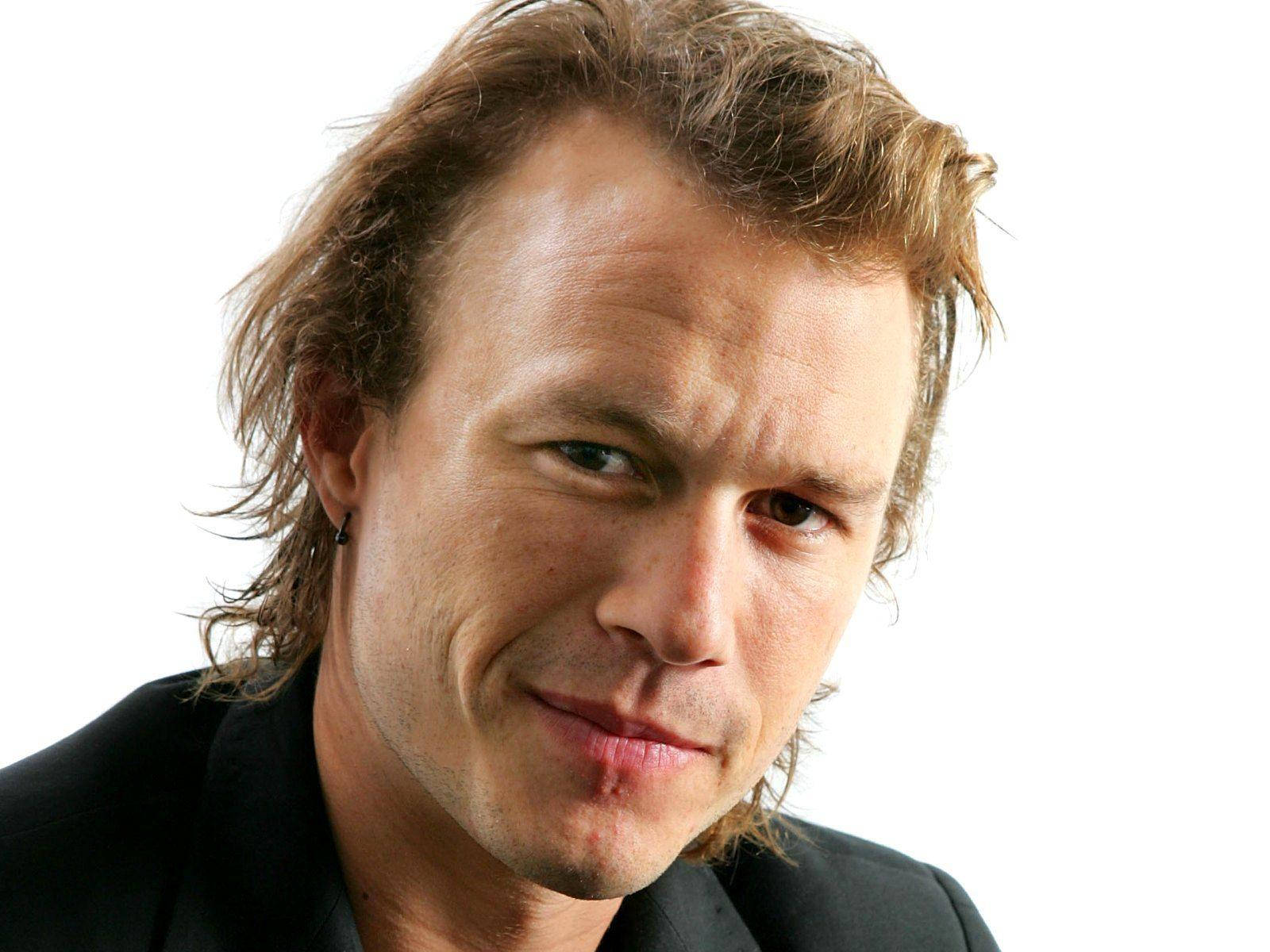 Heath Ledger, close-up portrait, tousled brown hair, HD Desktop Wallpaper