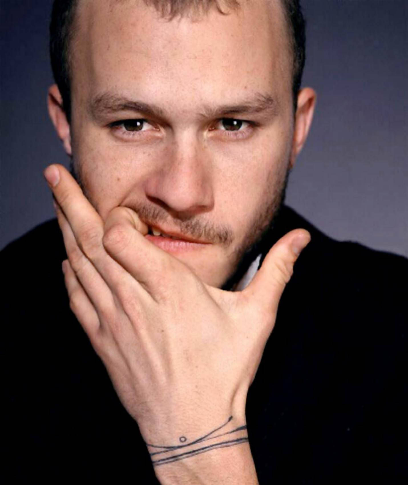 Heath Ledger, beard, tattooed wrist, HD Phone Wallpaper
