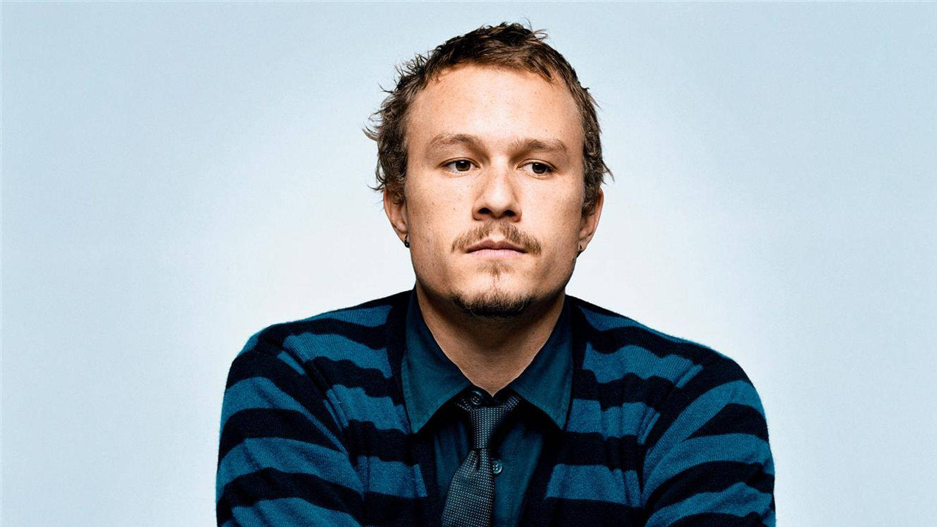 Heath Ledger, striped sweater, collared shirt, Full HD Desktop Wallpaper