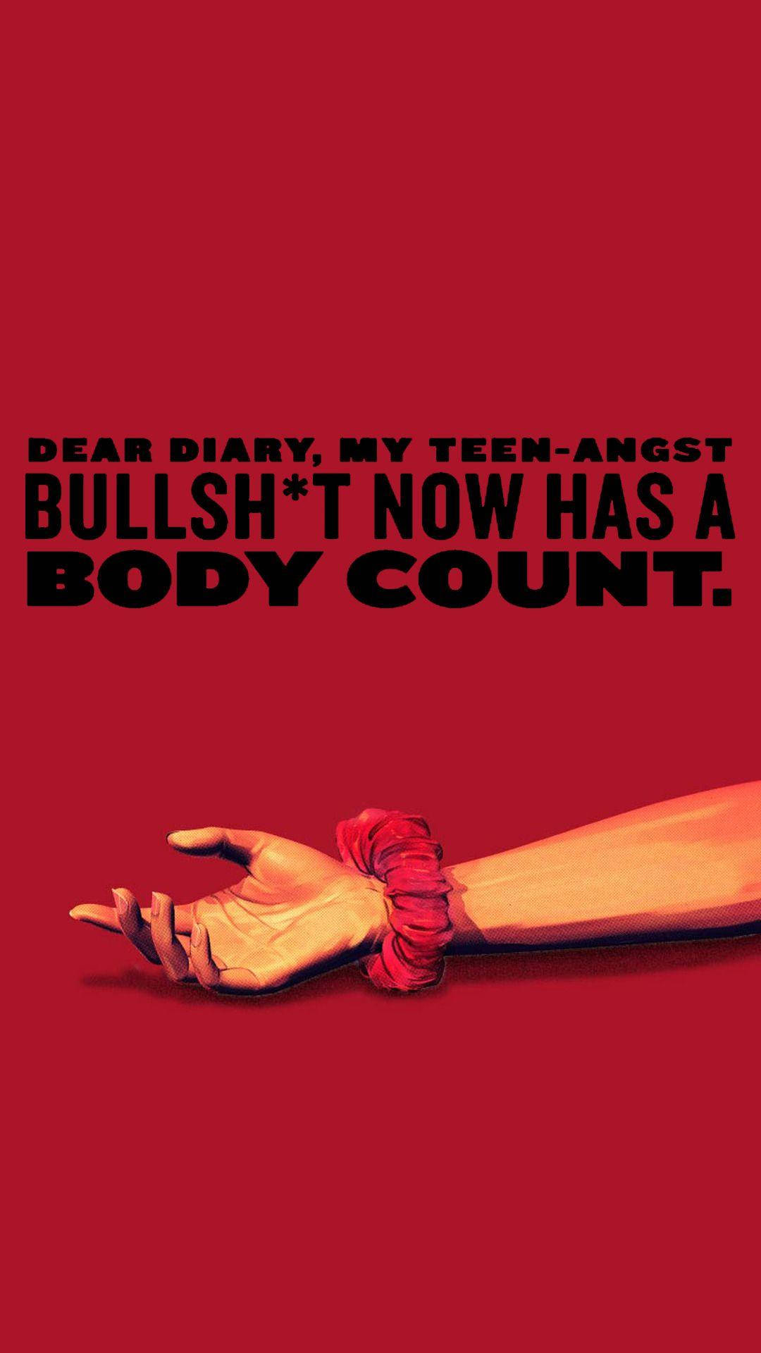 Heathers, My Teen Angst, red scrunchie, Full HD Phone Wallpaper
