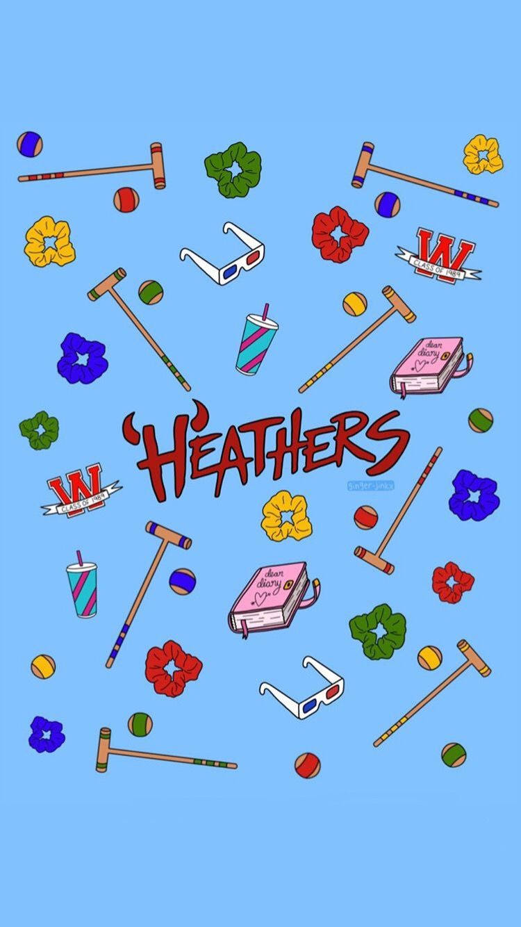 Heathers, movie, cartoon-style, HD Phone Wallpaper