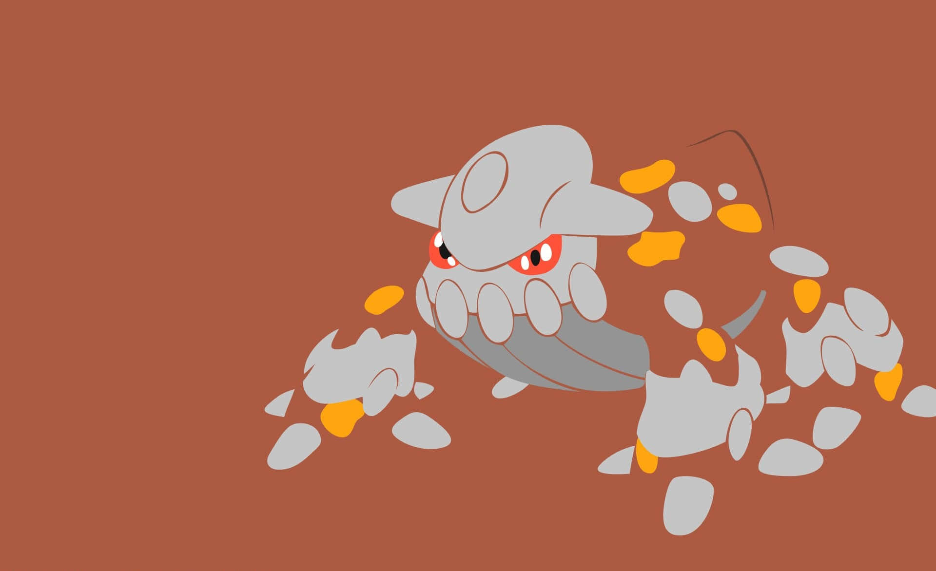 Heatran, lava, gray, Full HD Desktop Wallpaper