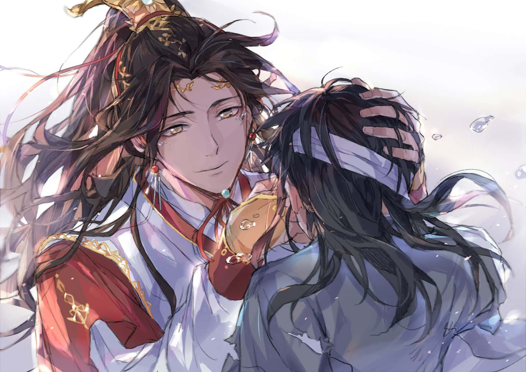 Heaven Officials Blessing, anime characters, traditional robes, HD Desktop Wallpaper