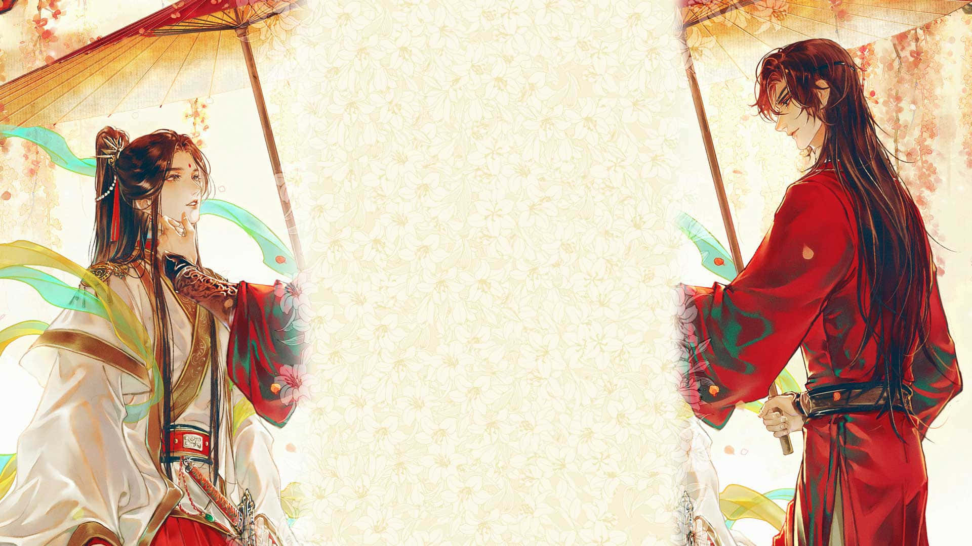 Heaven Officials Blessing, anime characters, traditional robes, Full HD Desktop Wallpaper