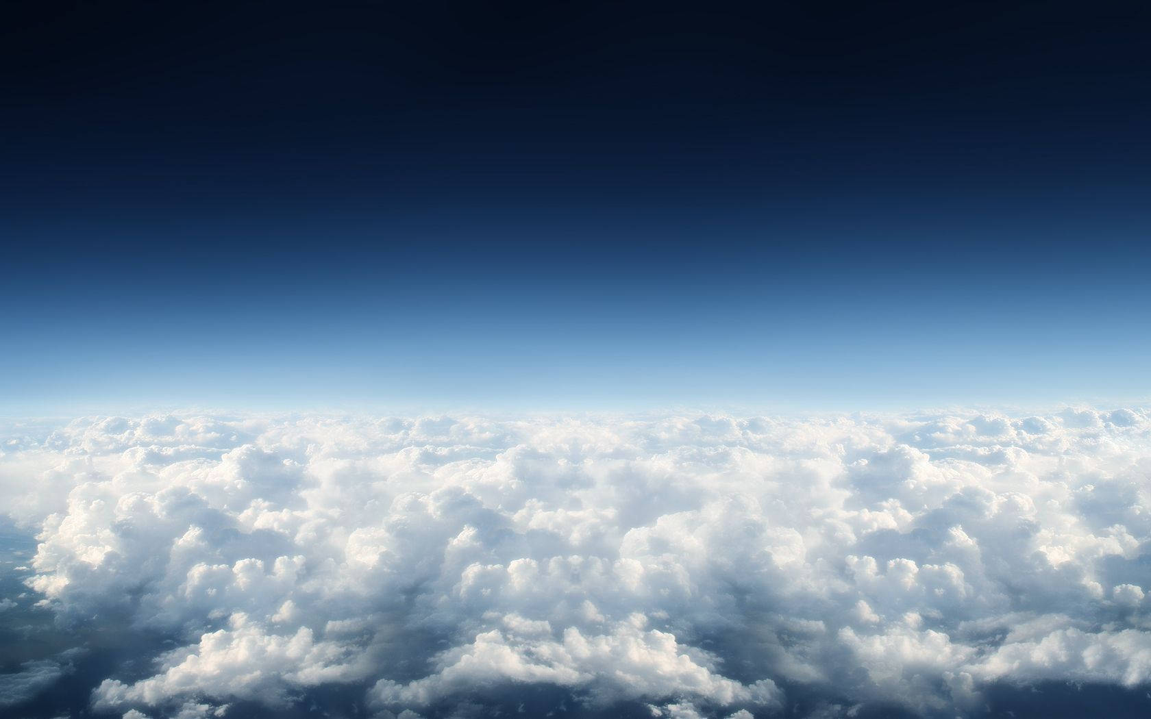 Blue Heaven Clouds, fluffy white clouds, gradient blue sky, HD Desktop Wallpaper