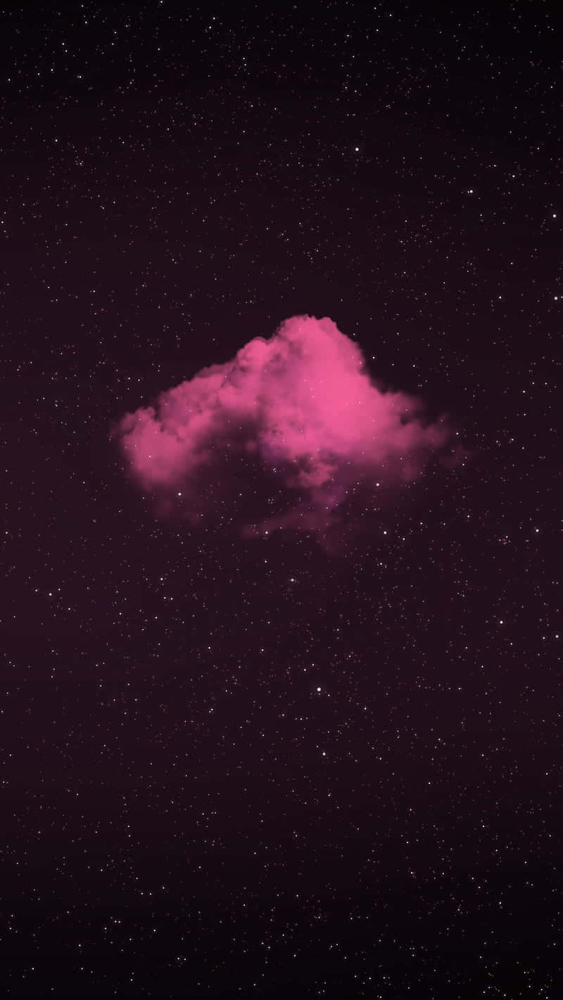 dark pink, pink cloud, glowing pink nebula, HD Phone Wallpaper