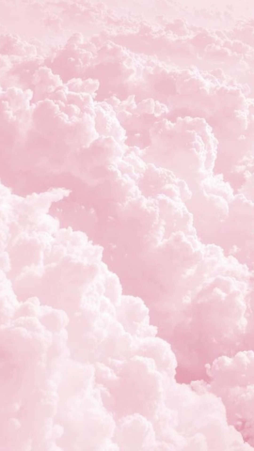 cloud formation, soft pink, white, Full HD Phone Wallpaper
