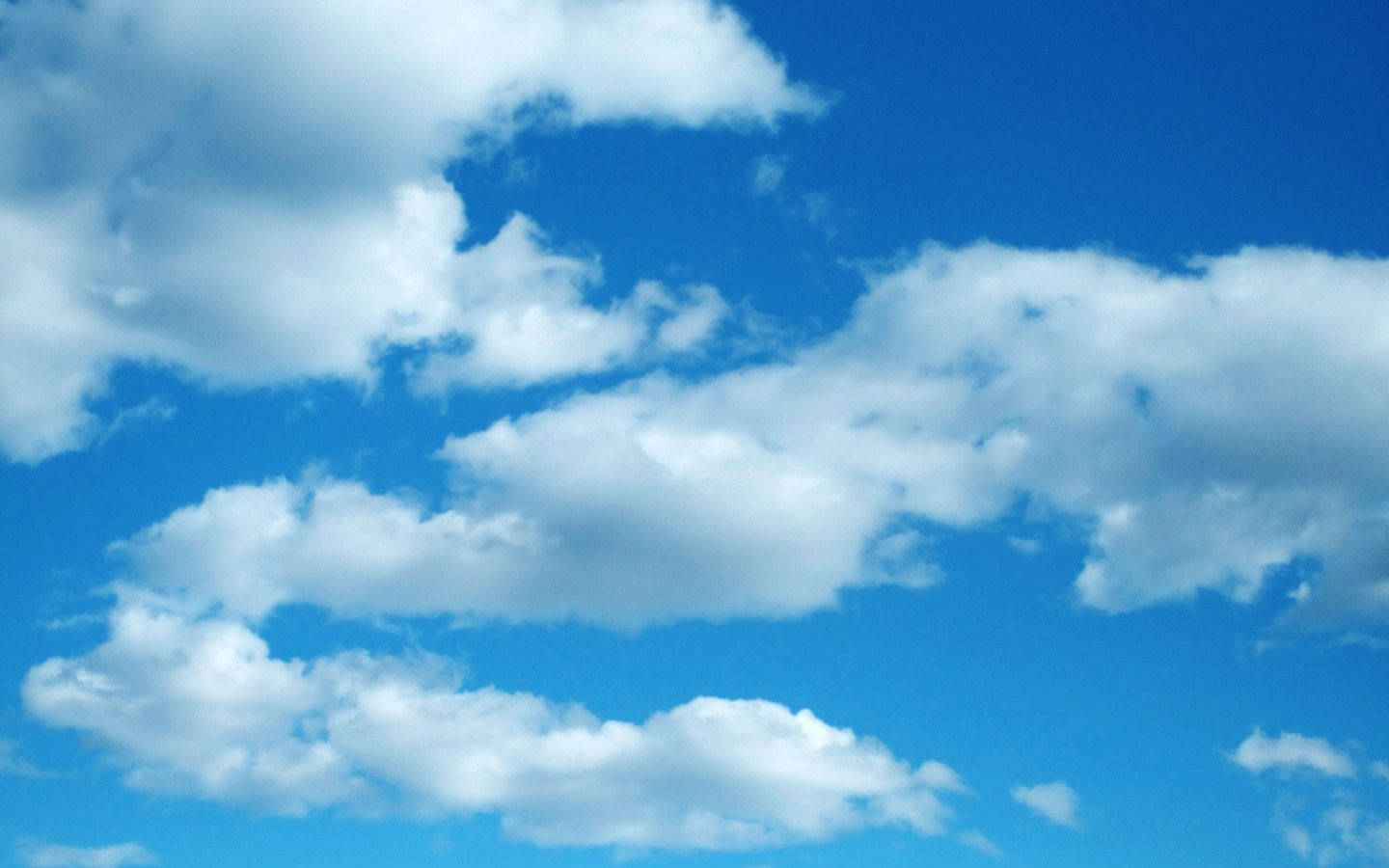 blue sky, white clouds, bright blue sky, HD Desktop Wallpaper
