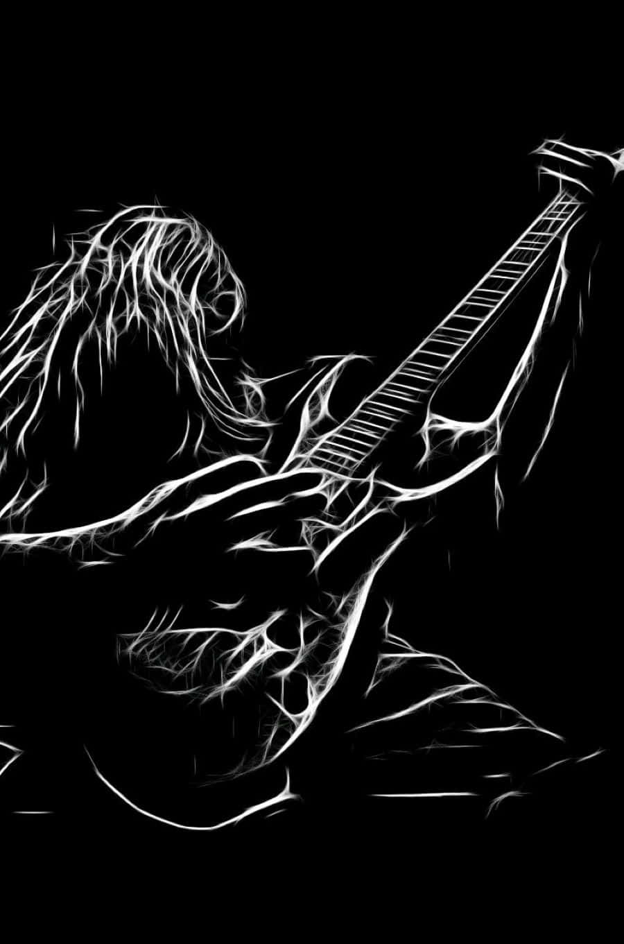 Heavy Metal, electric guitar, long hair, HD Phone Wallpaper