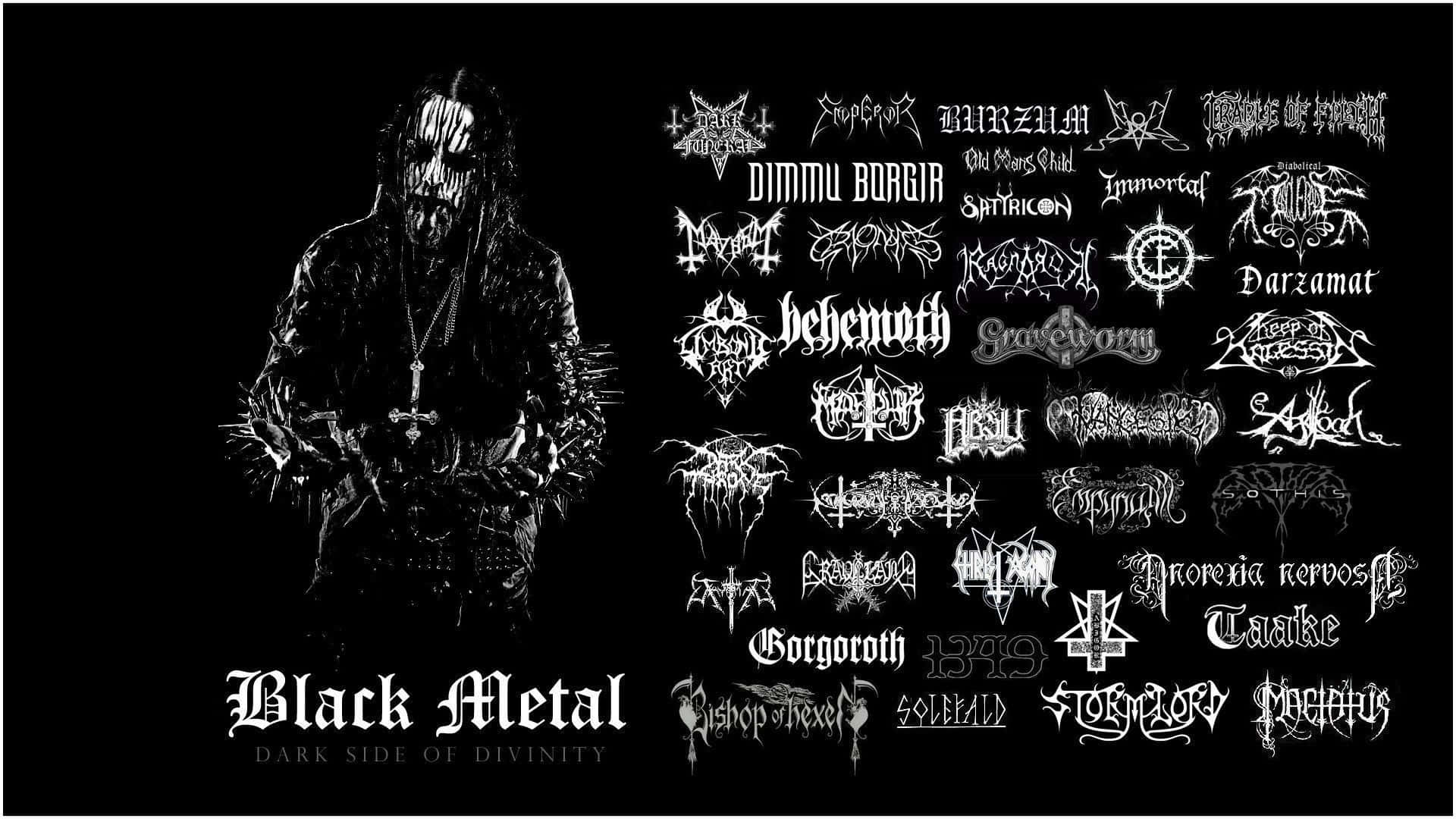 black metal artist, skull mask, band logos, Full HD Desktop Wallpaper