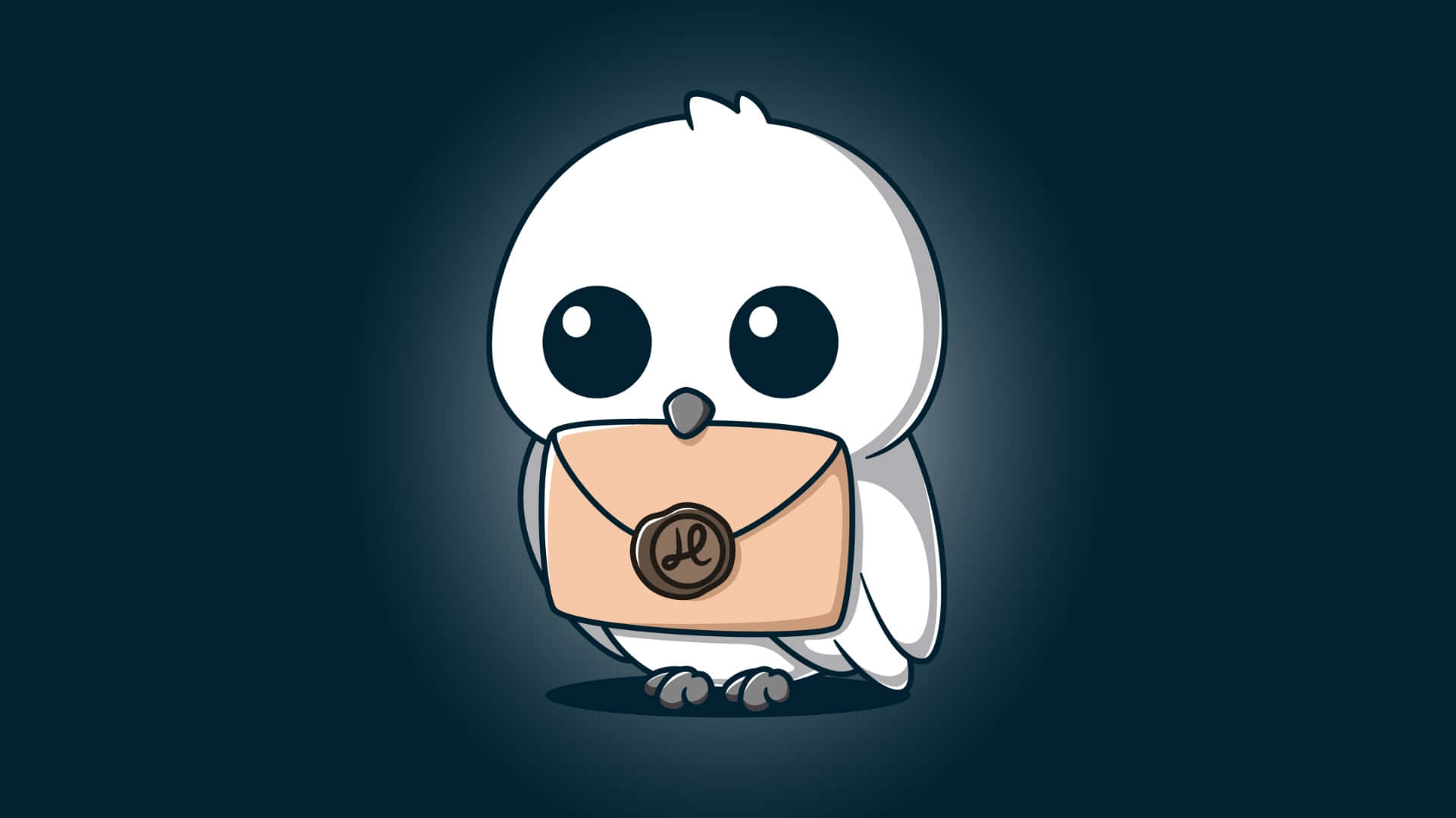 Hedwig, owl, beige envelope, Full HD Desktop Wallpaper