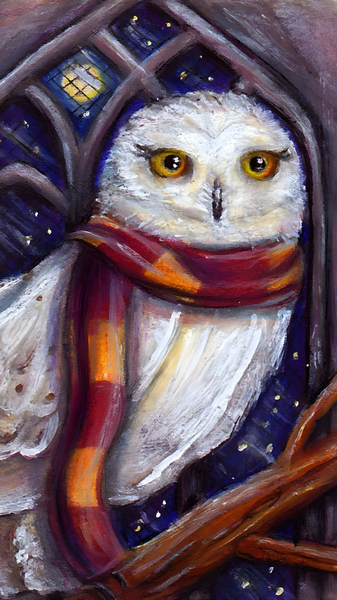 Hedwig, white owl, golden eyes, Full HD Phone Wallpaper
