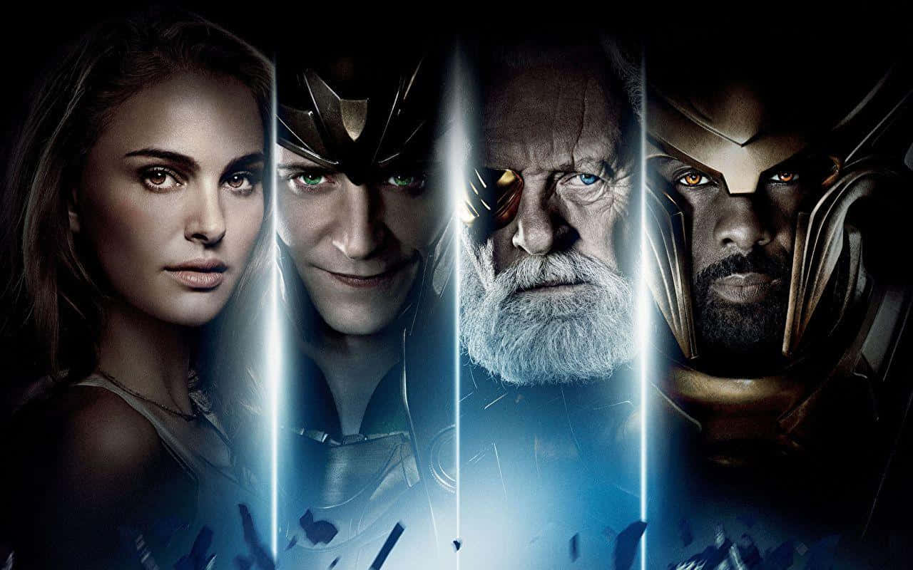 Heimdall, 1280 x 800, glowing blue energy beams, HD Desktop Wallpaper