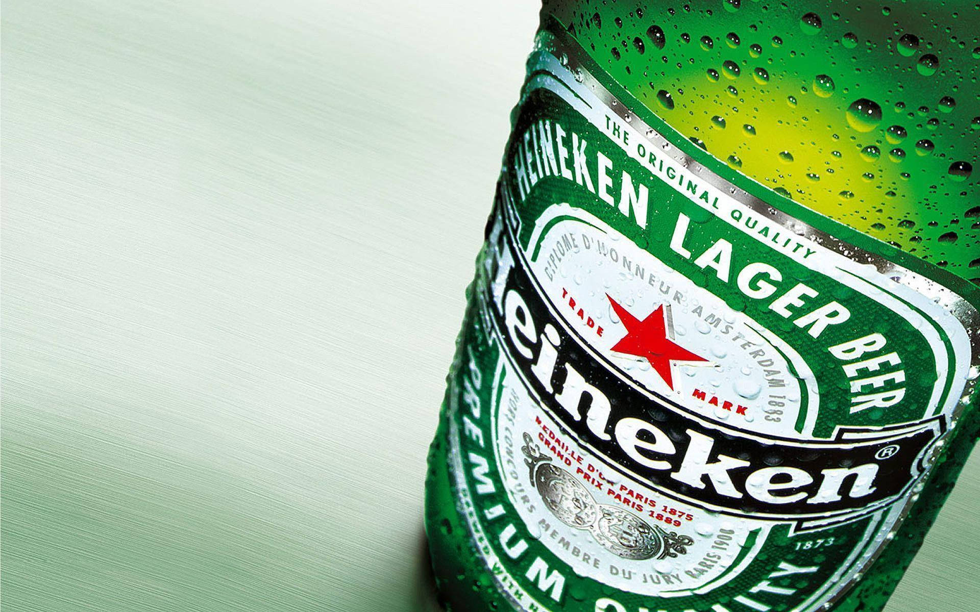 Heineken, lager beer bottle, green glass, Full HD Desktop Wallpaper