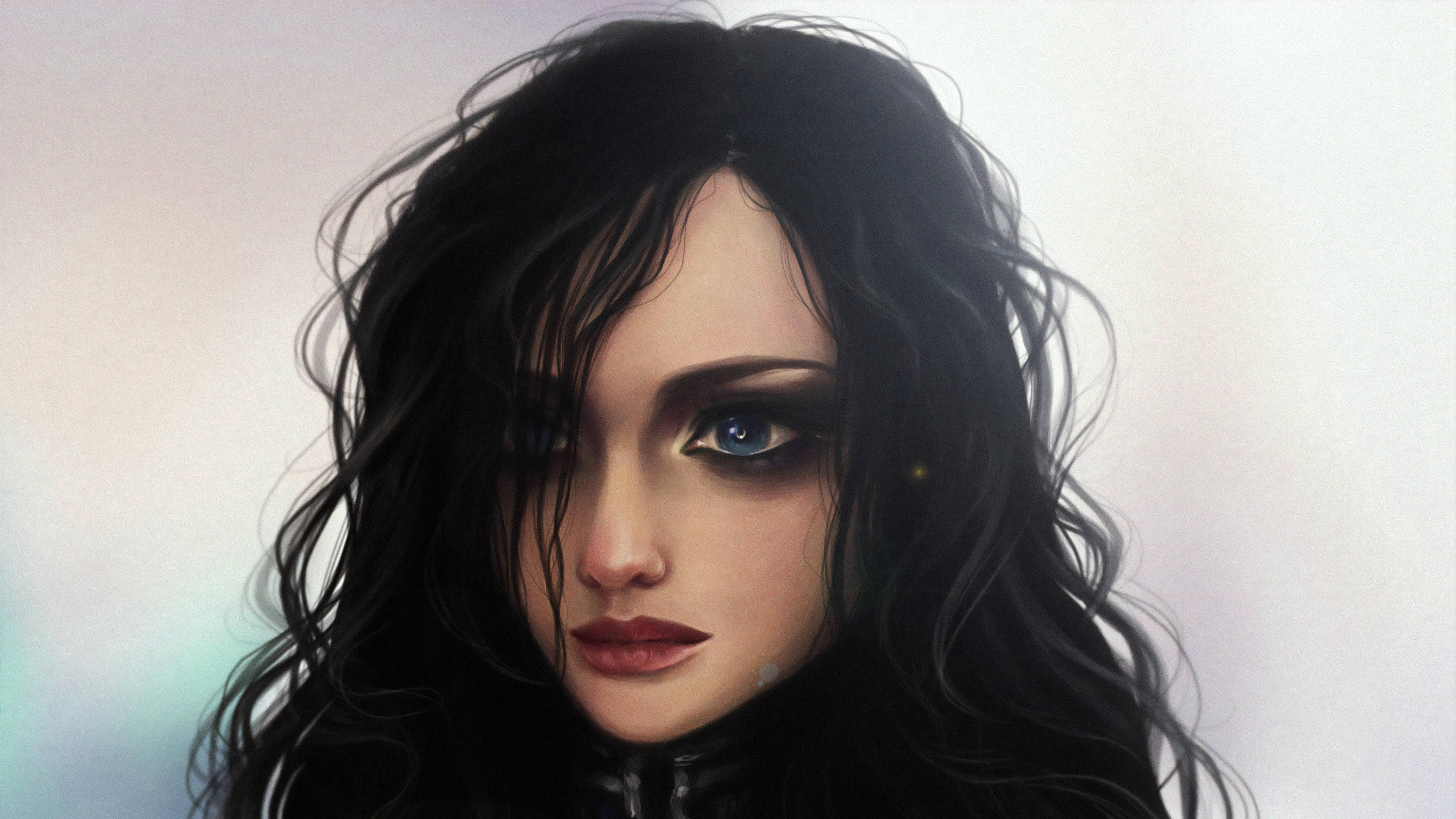 Hela, 3D Art, long dark wavy hair, 4K Desktop Wallpaper