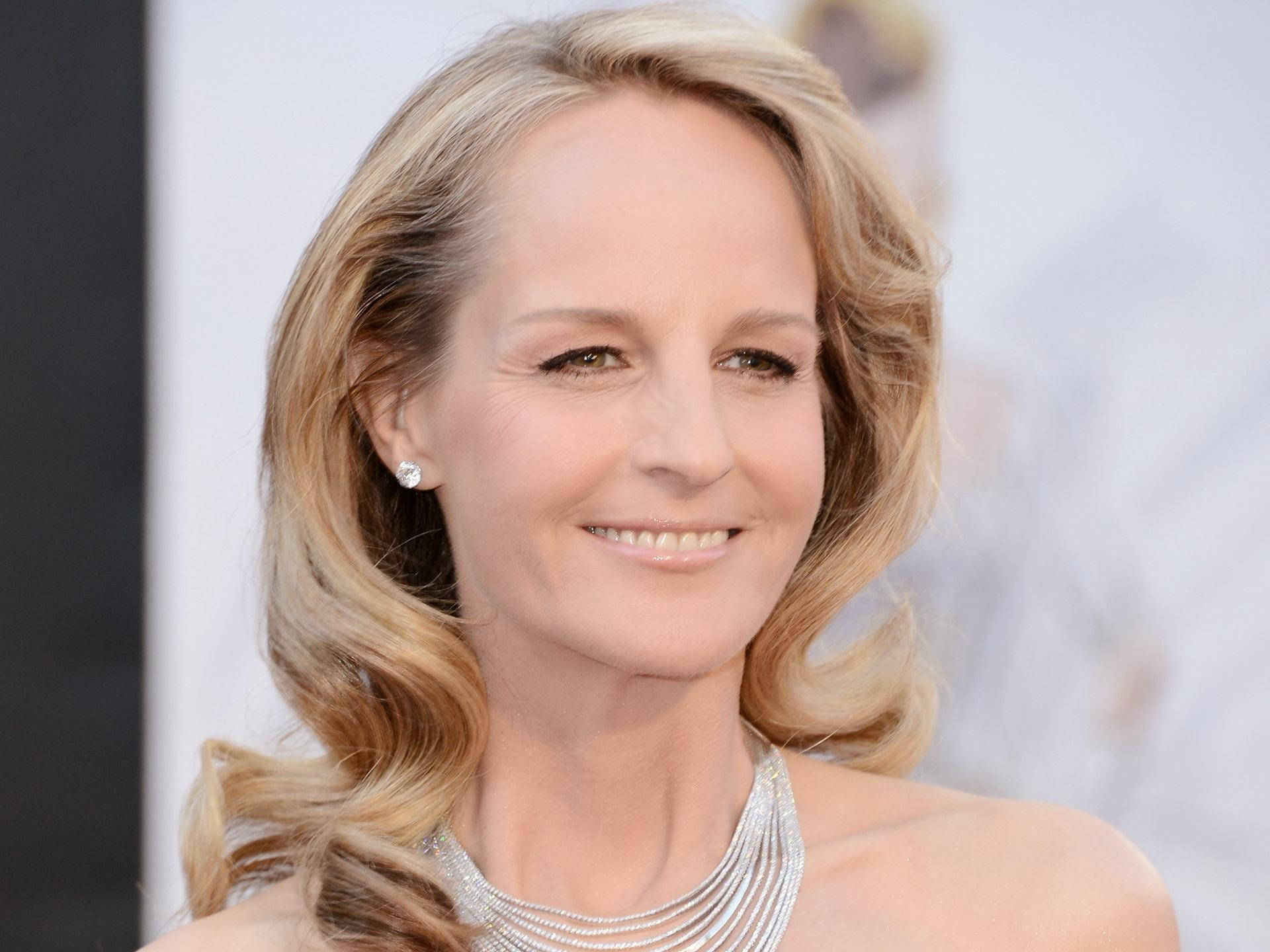 Helen Hunt, blonde wavy hair, sparkling silver necklace, Full HD Desktop Wallpaper