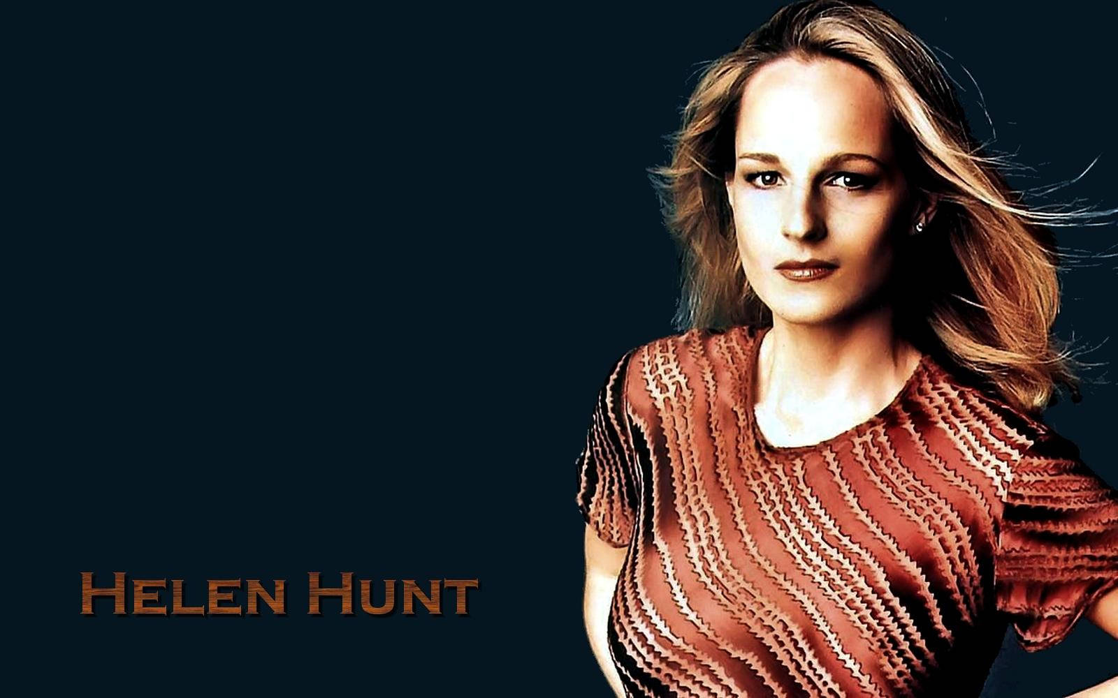 Helen Hunt, rust-colored, dark backdrop, HD Desktop Wallpaper