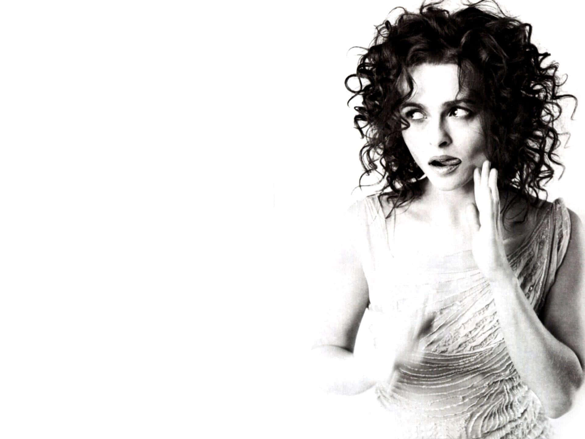 Helena Bonham Carter, iconic theatrical dress, curly hair, Full HD Desktop Wallpaper