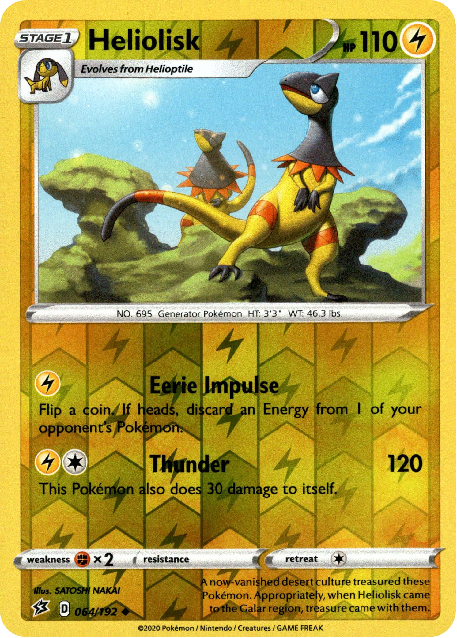 Heliolisk, yellow and orange, green rocks, Full HD Phone Wallpaper