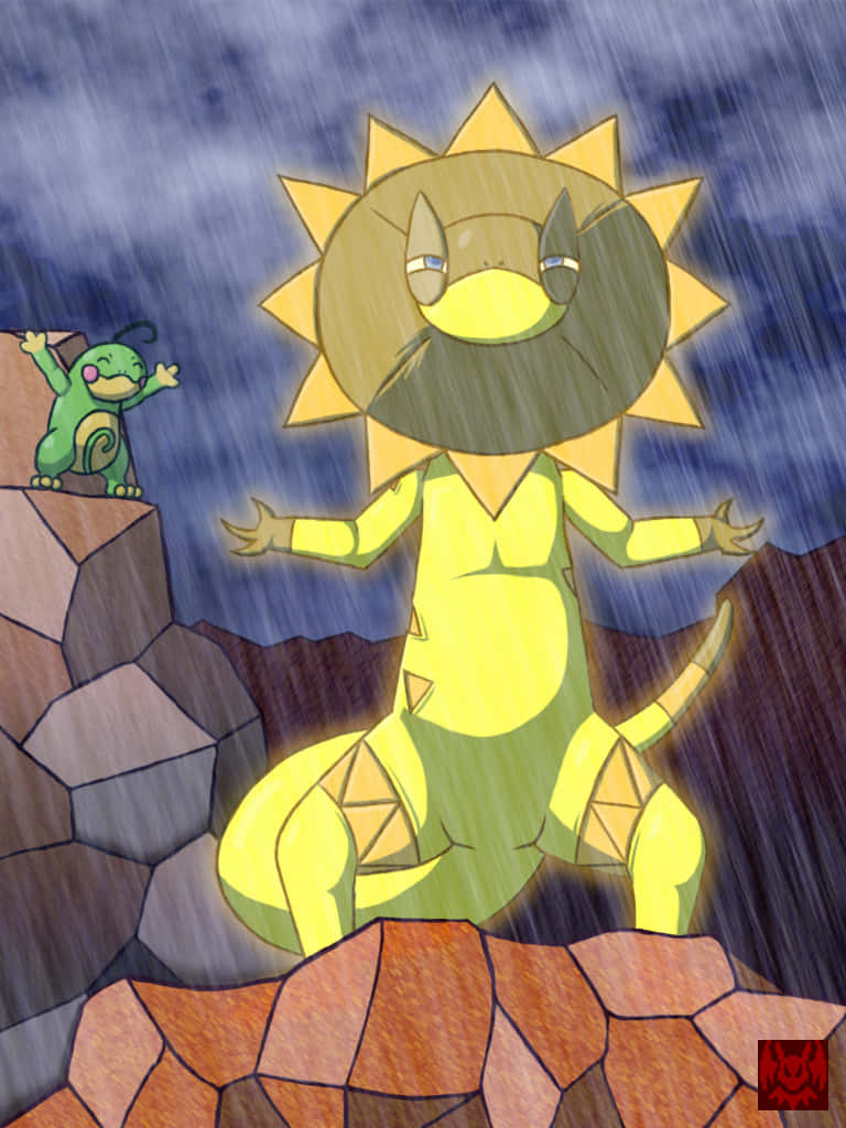 Heliolisk, yellow, rain, SD Phone Wallpaper