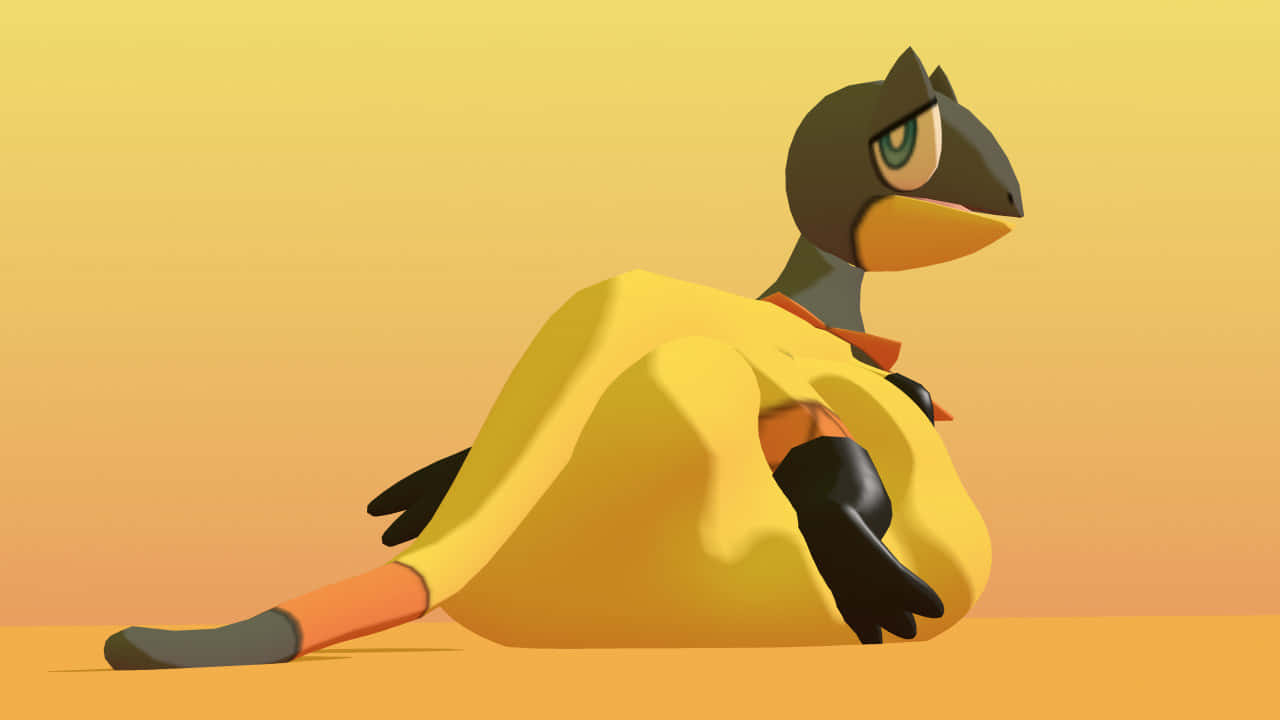 Heliolisk, yellow, bird-like creature, HD Desktop Wallpaper