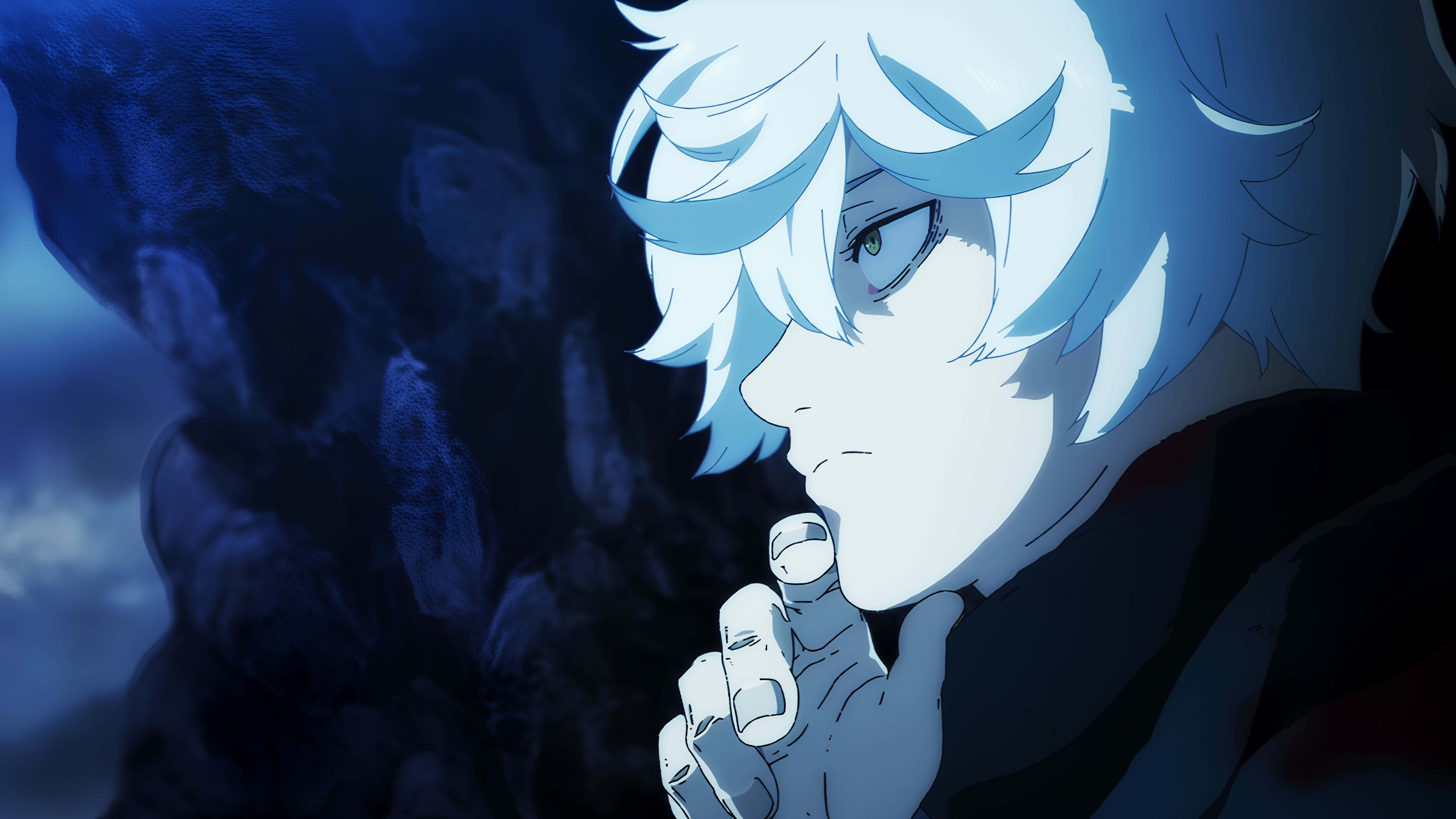Jigokuraku, anime character, blue-haired, 8K Desktop Wallpaper