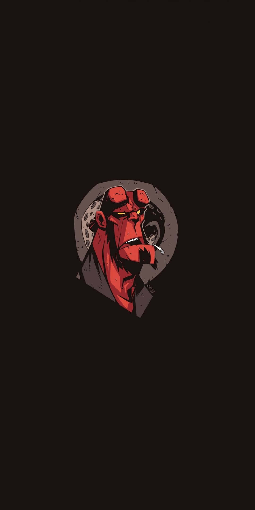Hellboy, red demon, horns, Full HD Phone Wallpaper