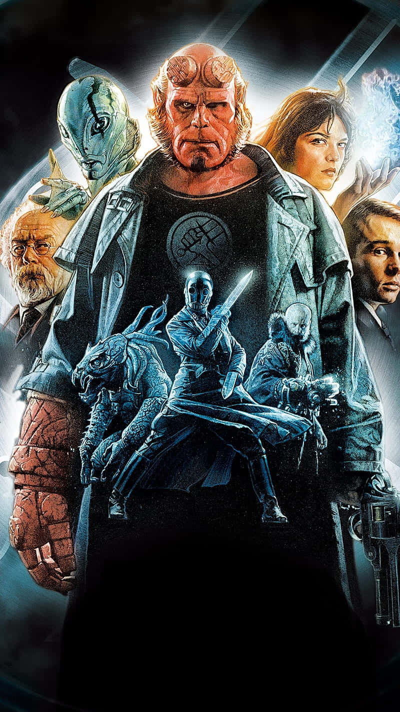 Hellboy, movie characters, cinematic poster, HD Phone Wallpaper