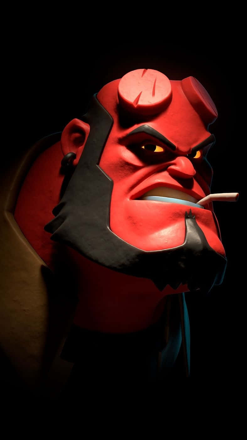 Hellboy, red-skinned, horns, HD Phone Wallpaper