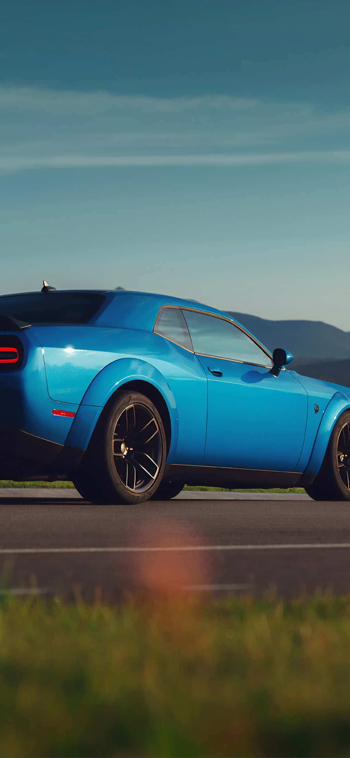 Hellcat, iPhone, vibrant blue, Full HD Phone Wallpaper