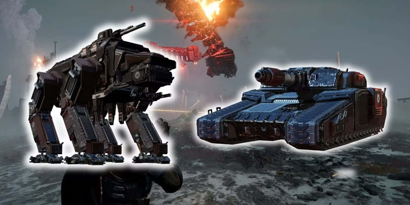 Helldivers 2, mech, tank, HD Desktop Wallpaper