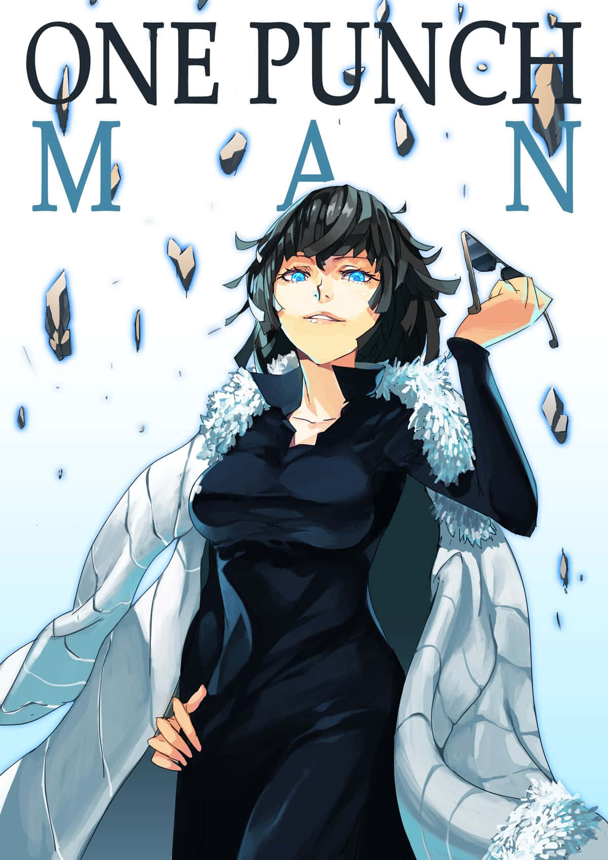 Hellish Blizzard, anime woman, black hair, HD Phone Wallpaper