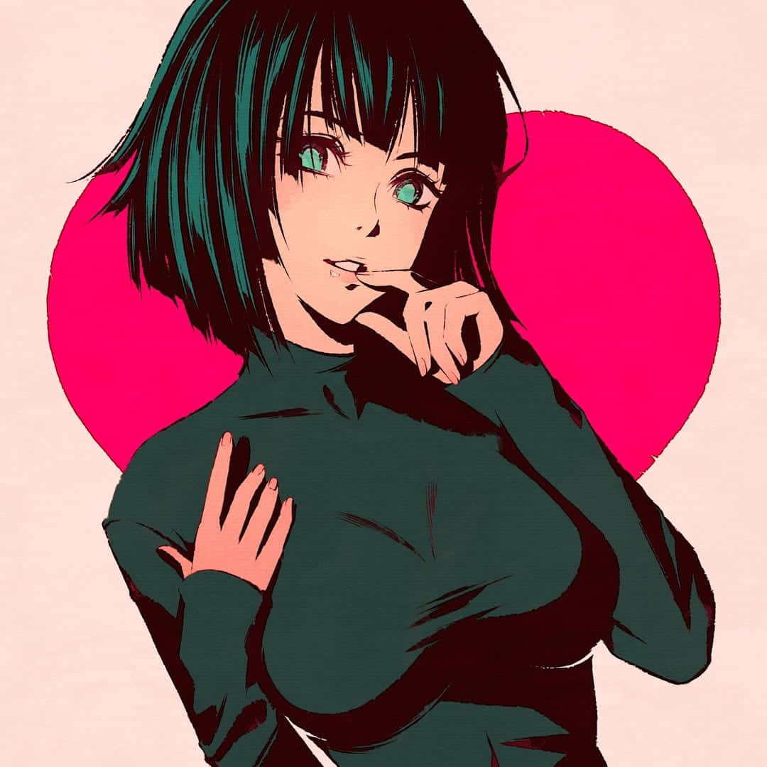 Hellish Blizzard, teal hair, teal eyes, SD Desktop Wallpaper