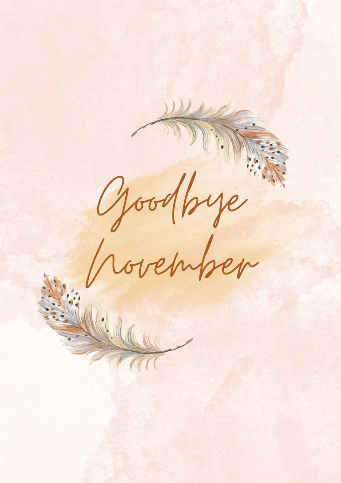 Goodbye November, Hello December, watercolor background, HD Phone Wallpaper